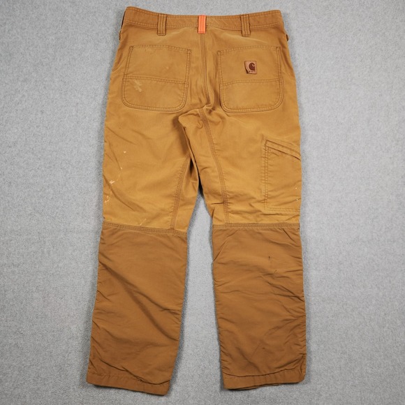 Carhartt Double Knee Pants 34x30 (Actual 32x28) Brown Relaxed Upland Field - Picture 2 of 16